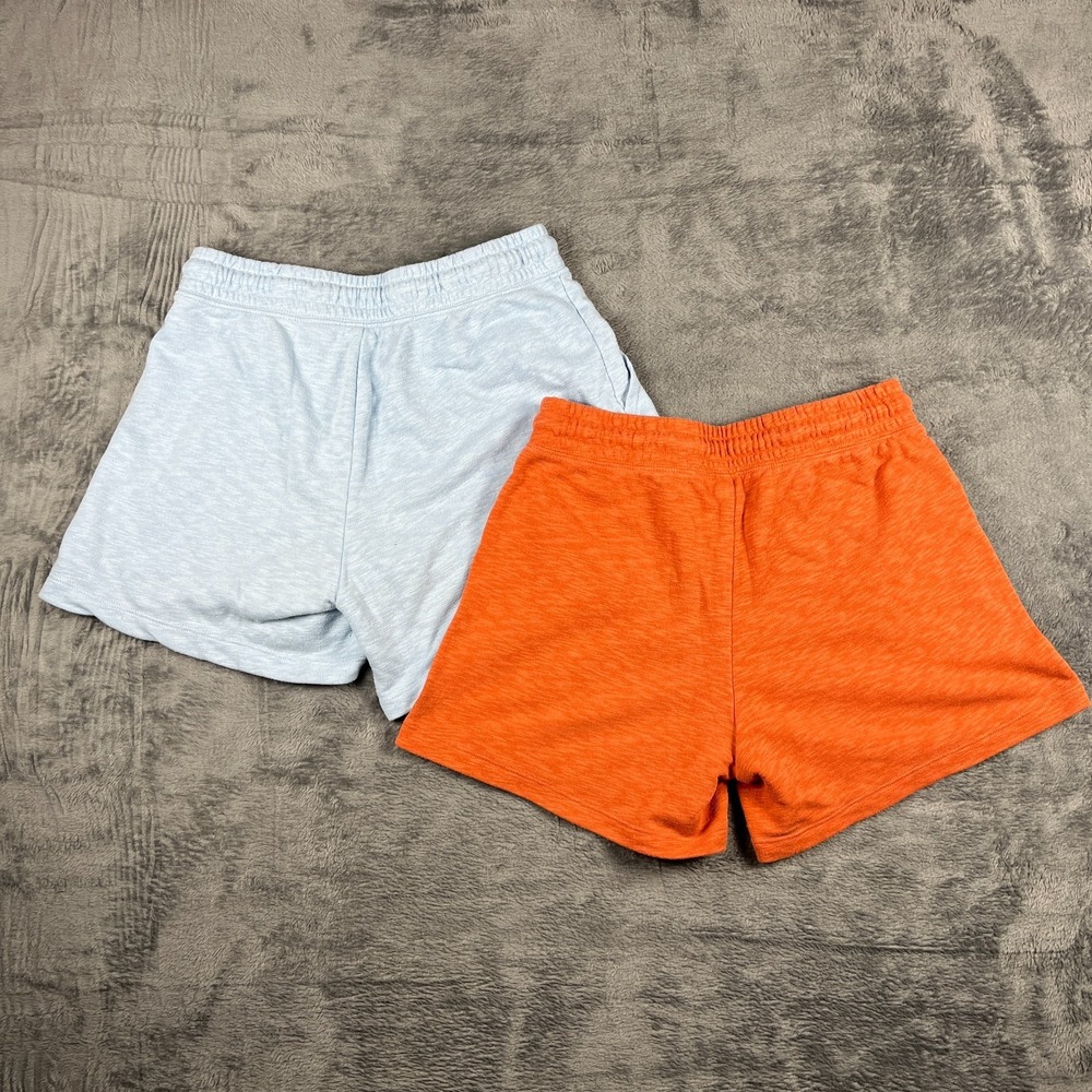 Old Navy‎ Girls XL 14-16 Sweat Shorts Lot of 2 Blue Orange French Terry Cozy - Picture 2 of 6